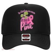 In October We Wear Pink Breast Cancer Autumn Pumpkin Hat thumb 0