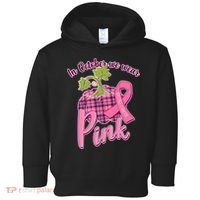 In October We Wear Pink Breast Cancer Autumn Pumpkin Toddler Hoodie thumb 0