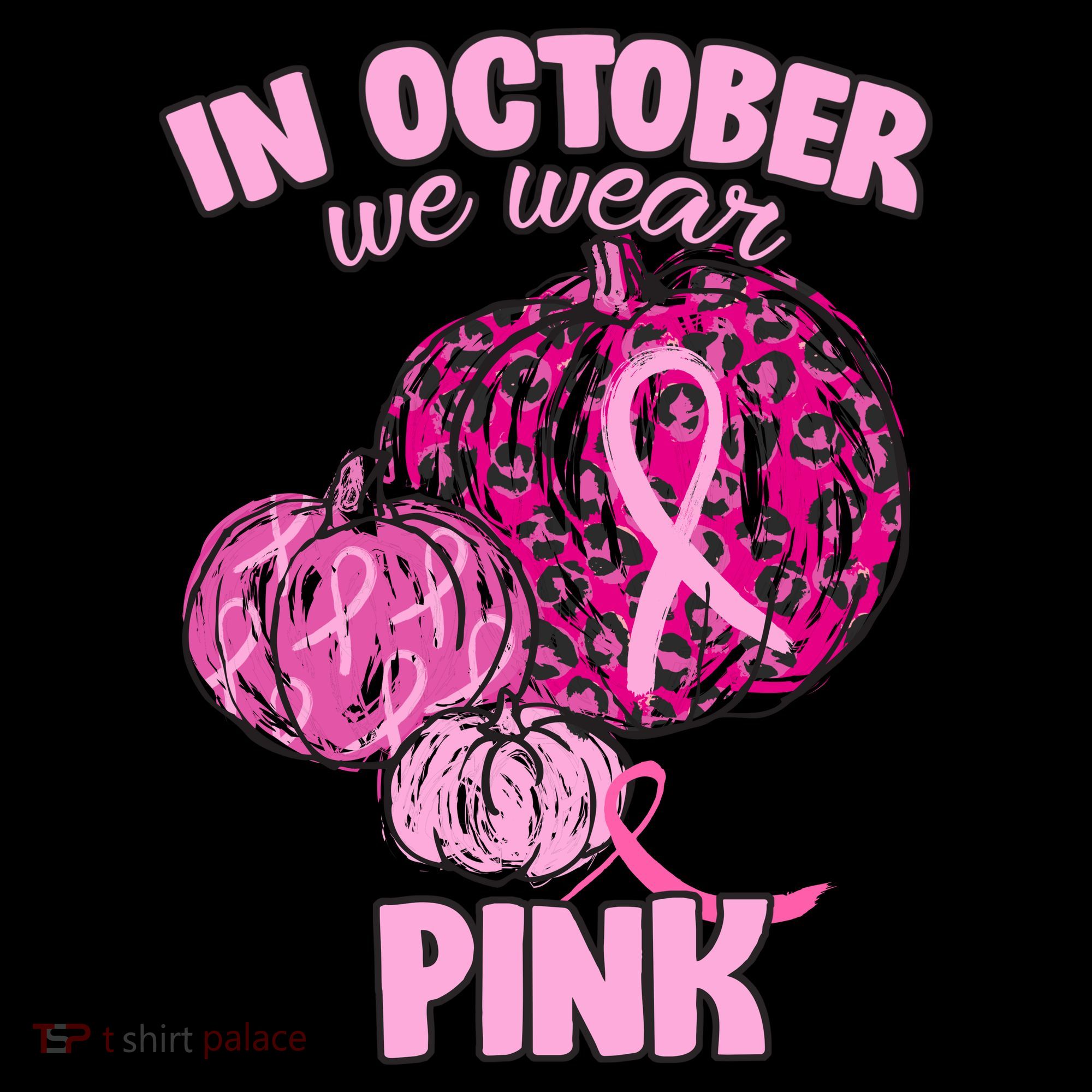 In October We Wear Pink Breast Cancer Awareness Women's Hoodie