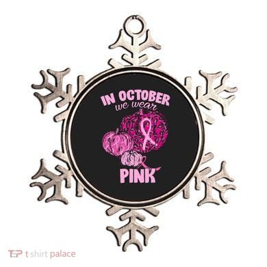 In October We Wear Pink Breast Cancer Awareness Ornament
