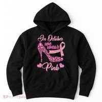 In October We Wear Pink Fancy Heel Ribbon Hoodie thumb 0
