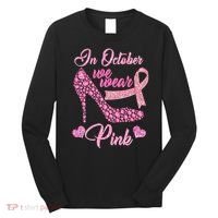 In October We Wear Pink Fancy Heel Ribbon Long Sleeve Shirt thumb 0