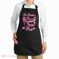In October We Wear Pink Fancy Heel Ribbon Apron thumb 2