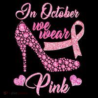 In October We Wear Pink Fancy Heel Ribbon Coffee Mug thumb 5