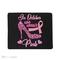 In October We Wear Pink Fancy Heel Ribbon Mousepad thumb 0