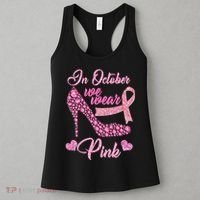 In October We Wear Pink Fancy Heel Ribbon Women's Tank Top thumb 3