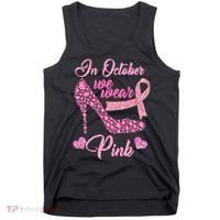 In October We Wear Pink Fancy Heel Ribbon Tank Top thumb 0