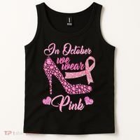 In October We Wear Pink Fancy Heel Ribbon Tank Top thumb 2