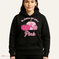 In October We Wear Pink Pumpkin Breast Cancer Hoodie thumb 5
