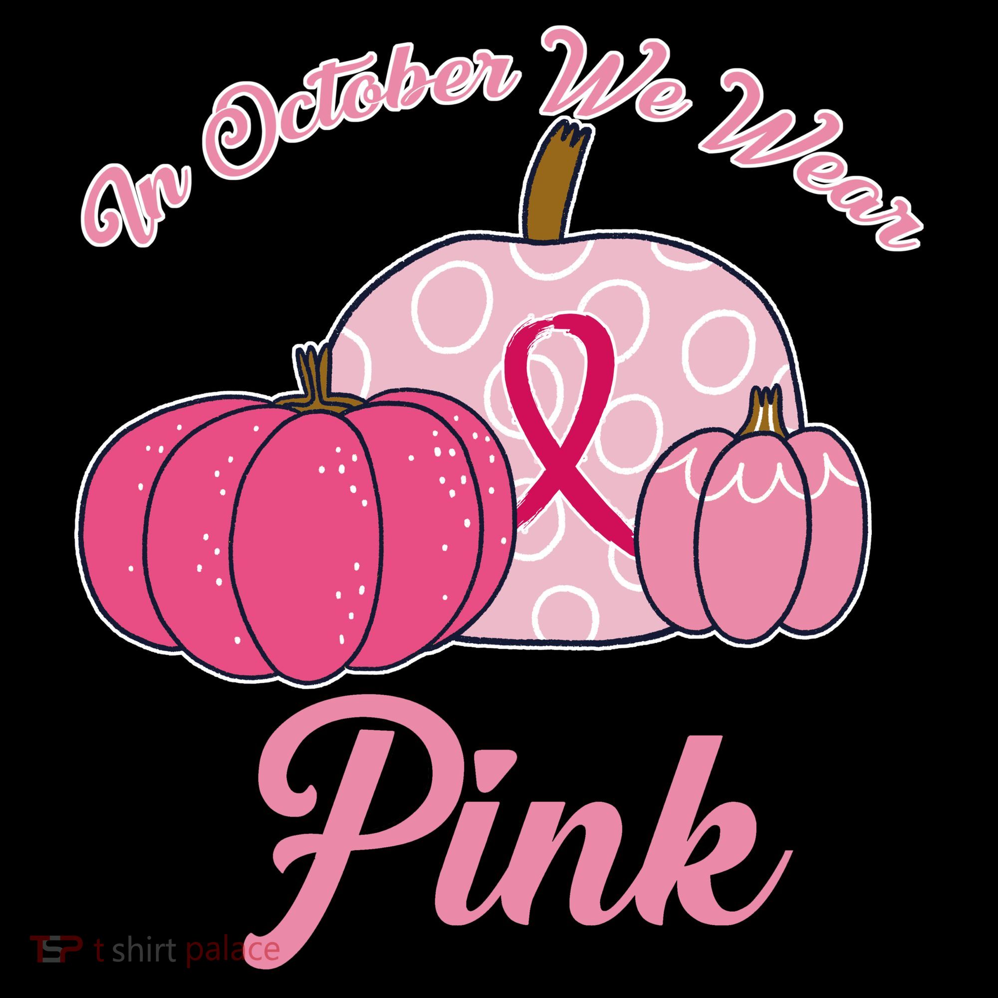 In October We Wear Pink Pumpkin Breast Cancer Coffee Mug