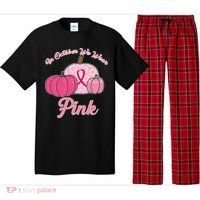 In October We Wear Pink Pumpkin Breast Cancer Pajama Set thumb 0