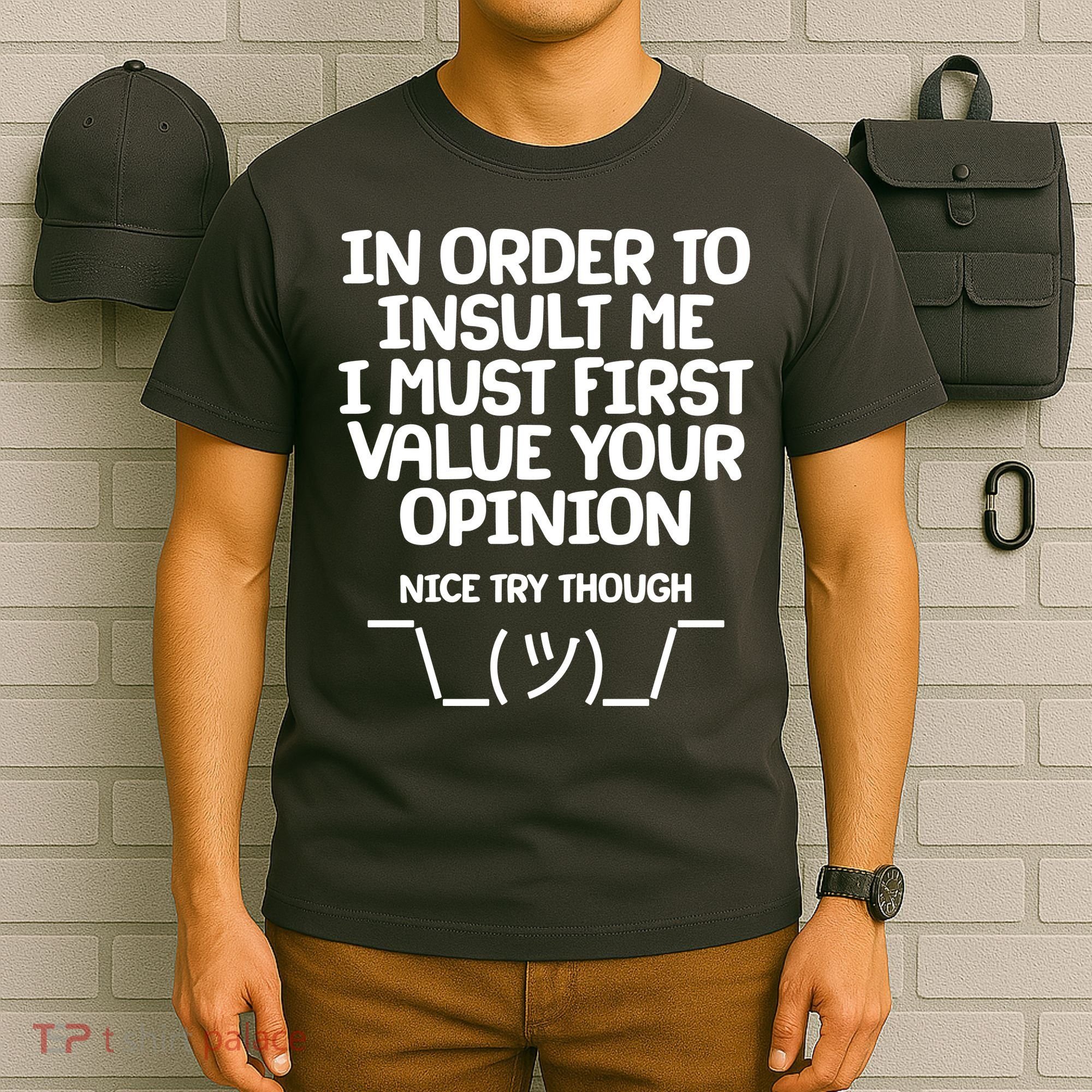 In Order To Insult Me I Must First Value Your Opinion Nice Try Though T-Shirt