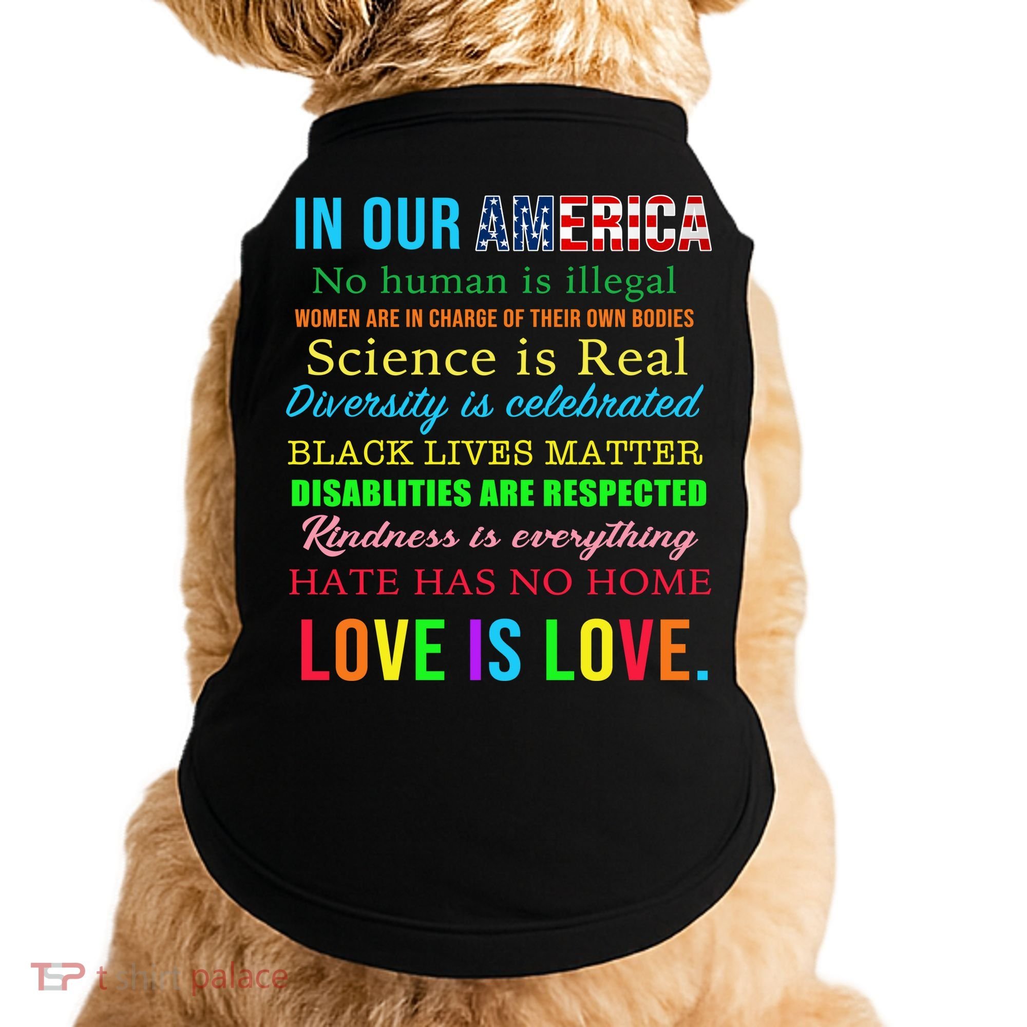 In Our America We Are Equal Doggie Tank