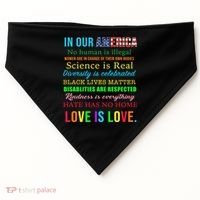 In Our America We Are Equal USA-Made Doggie Bandana thumb 0