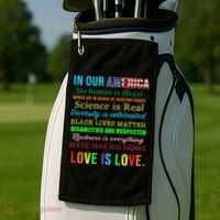 In Our America We Are Equal Golf Towel thumb 2
