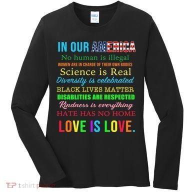 In Our America We Are Equal Women's Long Sleeve Shirt