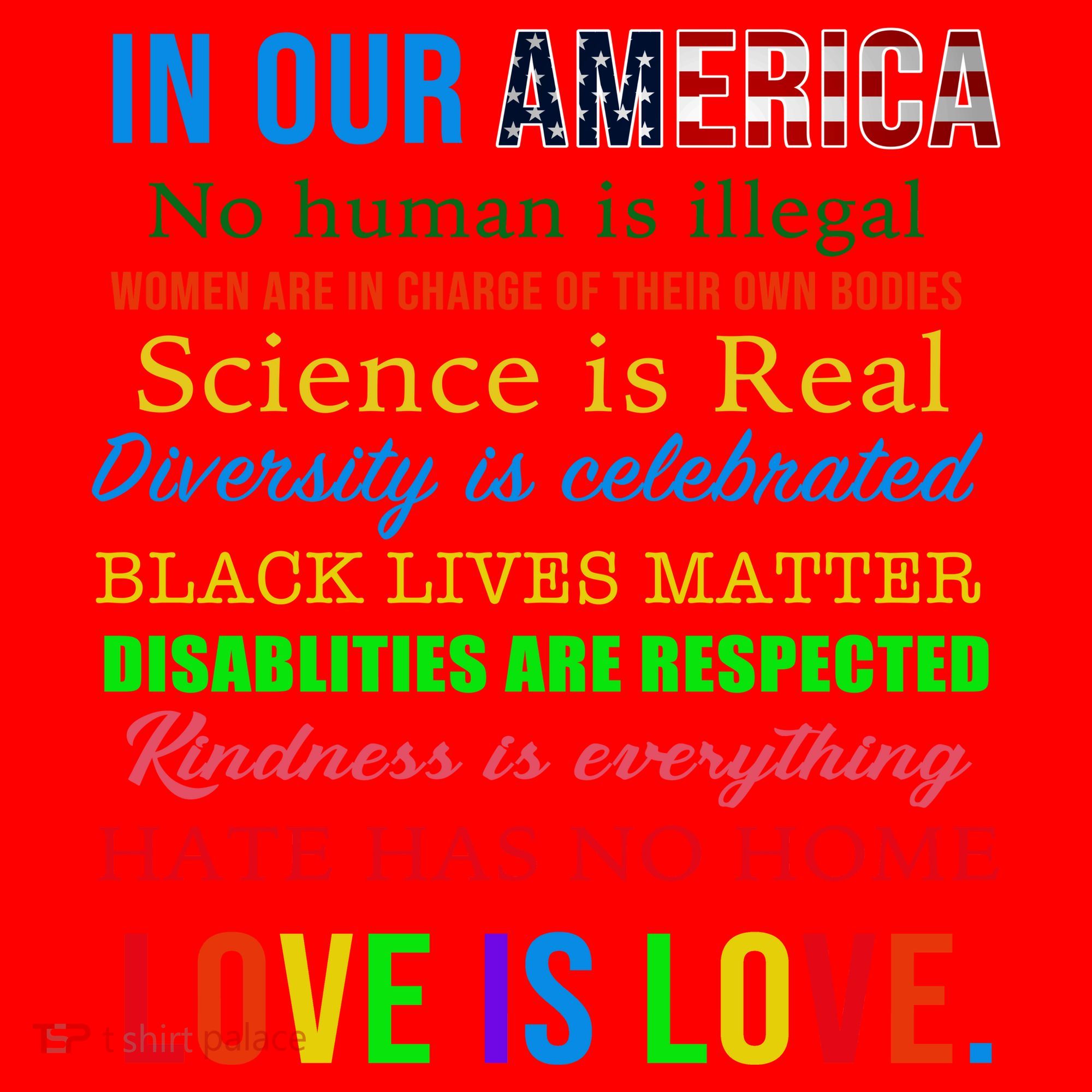 In Our America We Are Equal Santa Hat