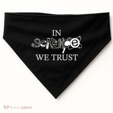 In Science We Trust Cool Science Logos USA-Made Doggie Bandana