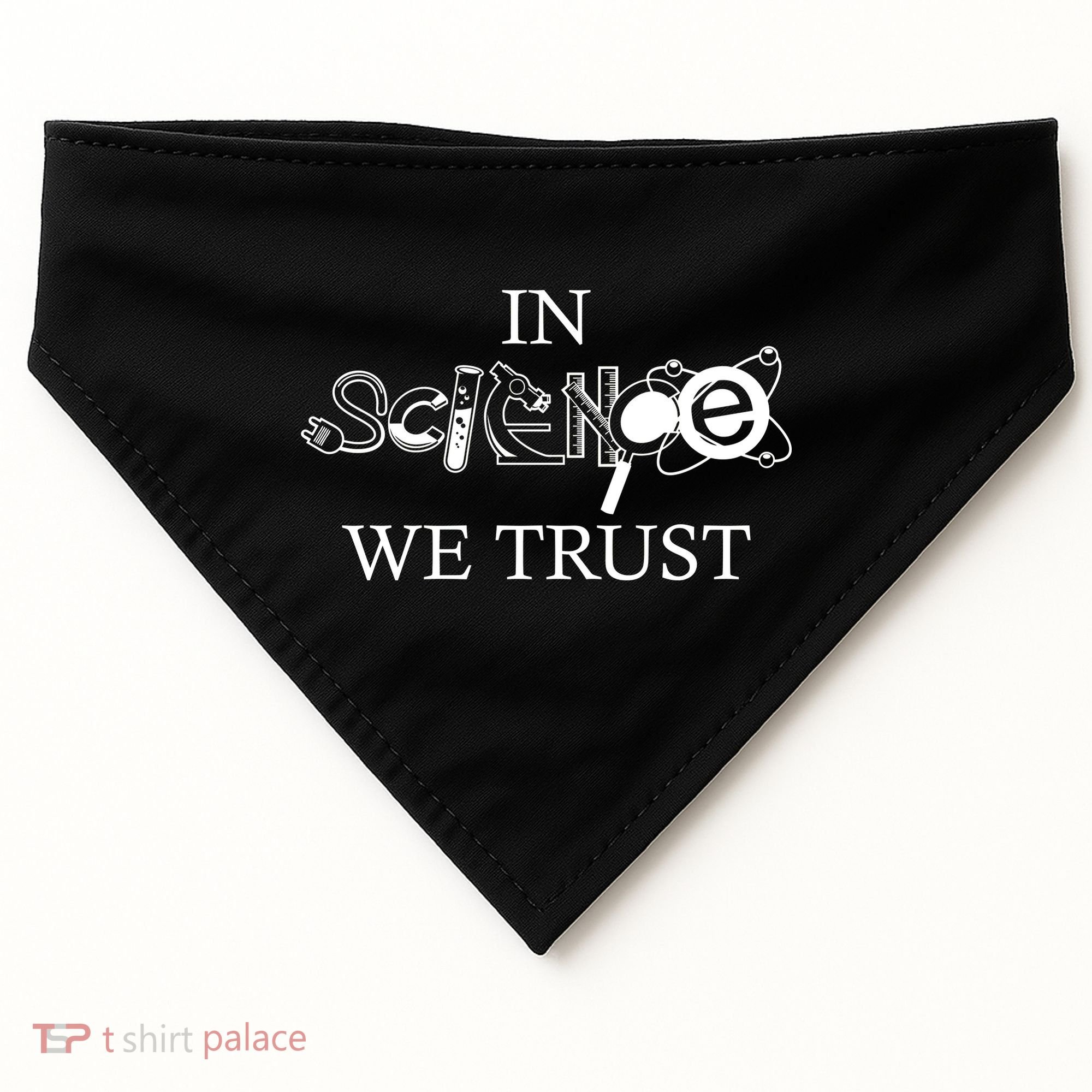 In Science We Trust Cool Science Logos USA-Made Doggie Bandana