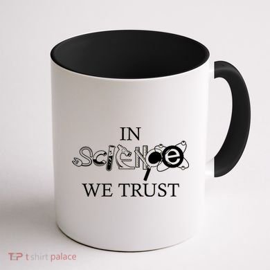 In Science We Trust Cool Science Logos Coffee Mug back