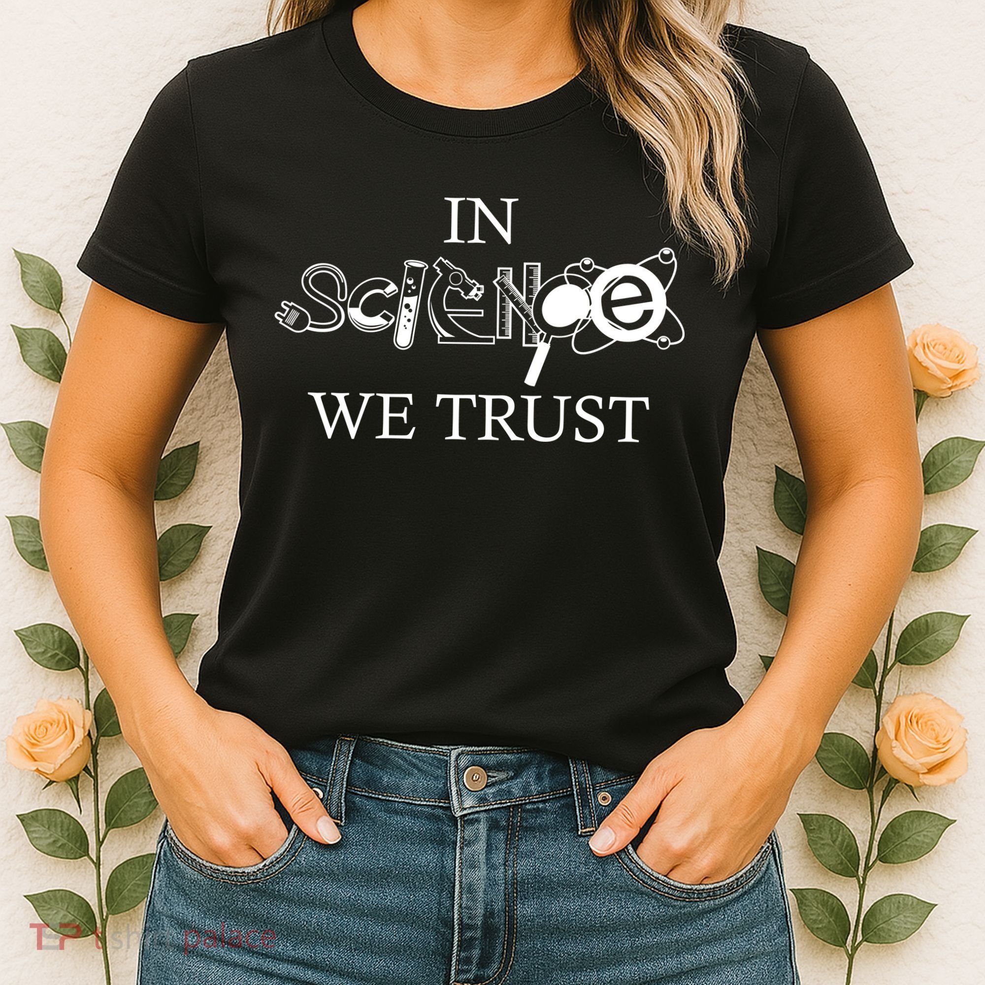 In Science We Trust Cool Science Logos Women's T-Shirt