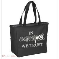In Science We Trust Cool Science Logos Tote Bag thumb 2