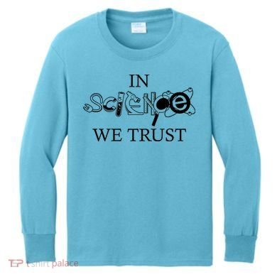 In Science We Trust Cool Science Logos Kids Long Sleeve Shirt