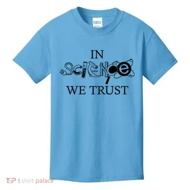 In Science We Trust Cool Science Logos Kids T-Shirt