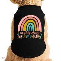 In This Class We Are Family Cute Painted Rainbow Doggie Tank thumb 0