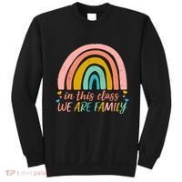 In This Class We Are Family Cute Painted Rainbow Sweatshirt thumb 0