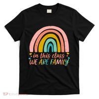 In This Class We Are Family Cute Painted Rainbow T-Shirt thumb 0
