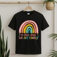 In This Class We Are Family Cute Painted Rainbow T-Shirt thumb 2