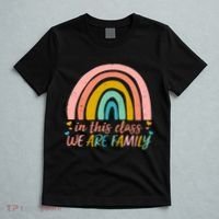 In This Class We Are Family Cute Painted Rainbow T-Shirt thumb 5