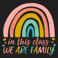 In This Class We Are Family Cute Painted Rainbow Beanie thumb 2