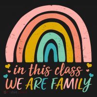 In This Class We Are Family Cute Painted Rainbow Ornament thumb 1