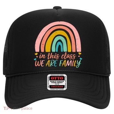 In This Class We Are Family Cute Painted Rainbow Hat