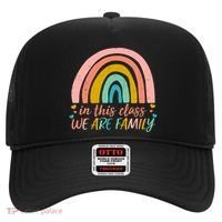In This Class We Are Family Cute Painted Rainbow Hat thumb 0