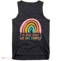 In This Class We Are Family Cute Painted Rainbow Tank Top thumb 0