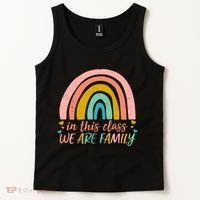 In This Class We Are Family Cute Painted Rainbow Tank Top thumb 2