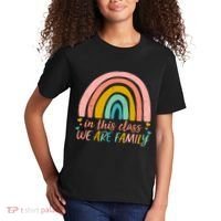 In This Class We Are Family Cute Painted Rainbow Kids T-Shirt thumb 2