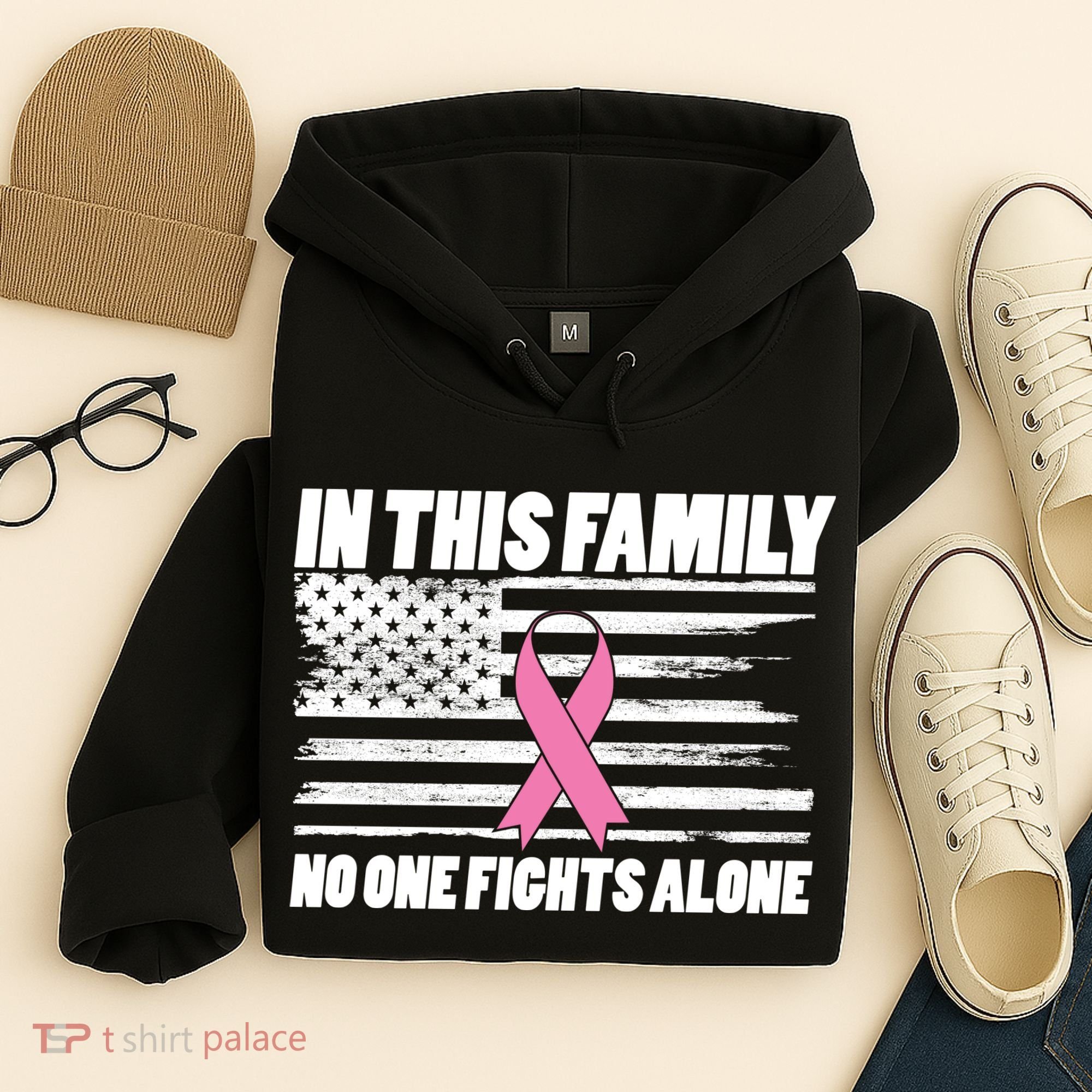 In This Family No One Fights Alone Hoodie