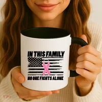 In This Family No One Fights Alone Coffee Mug thumb 3
