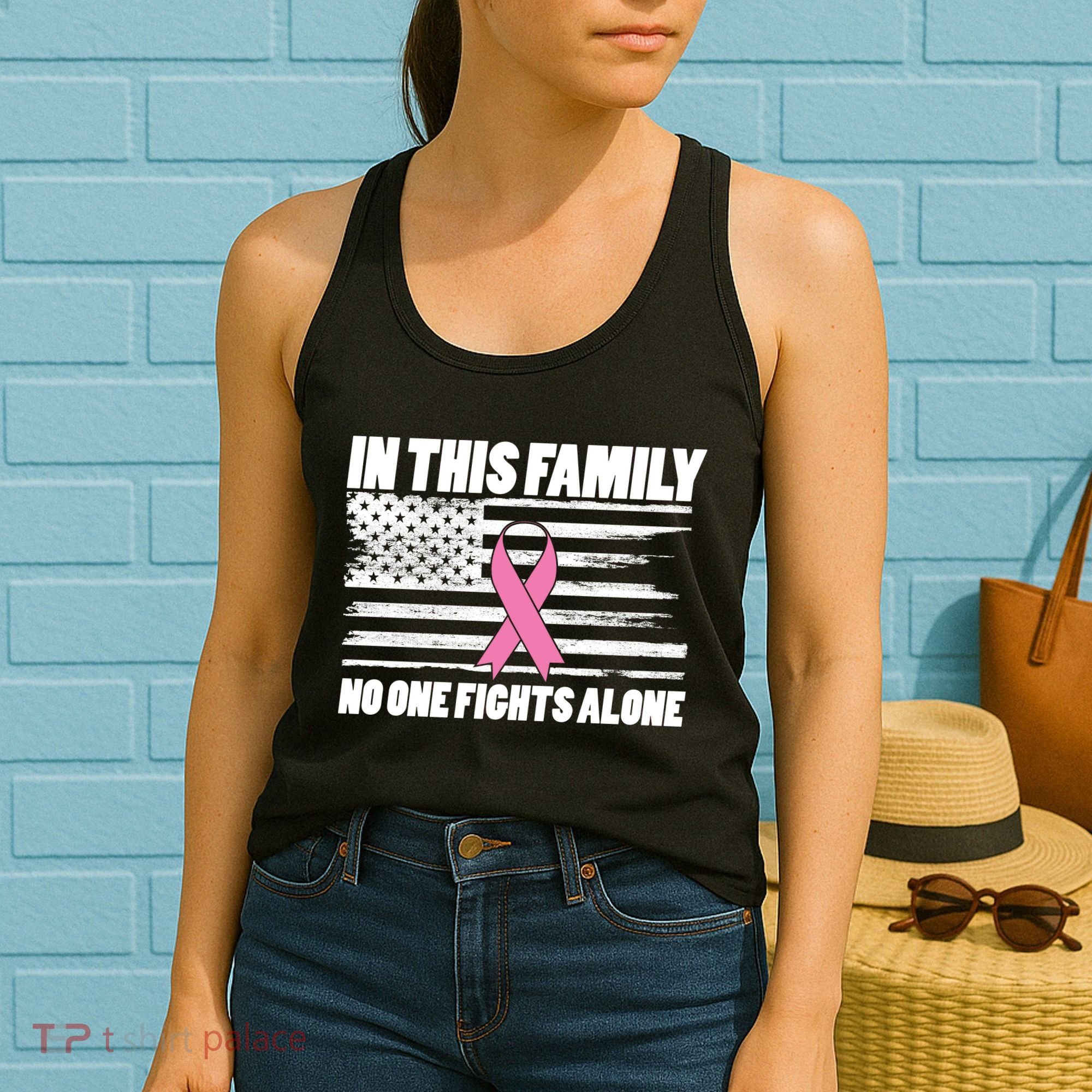 In This Family No One Fights Alone Women's Tank Top