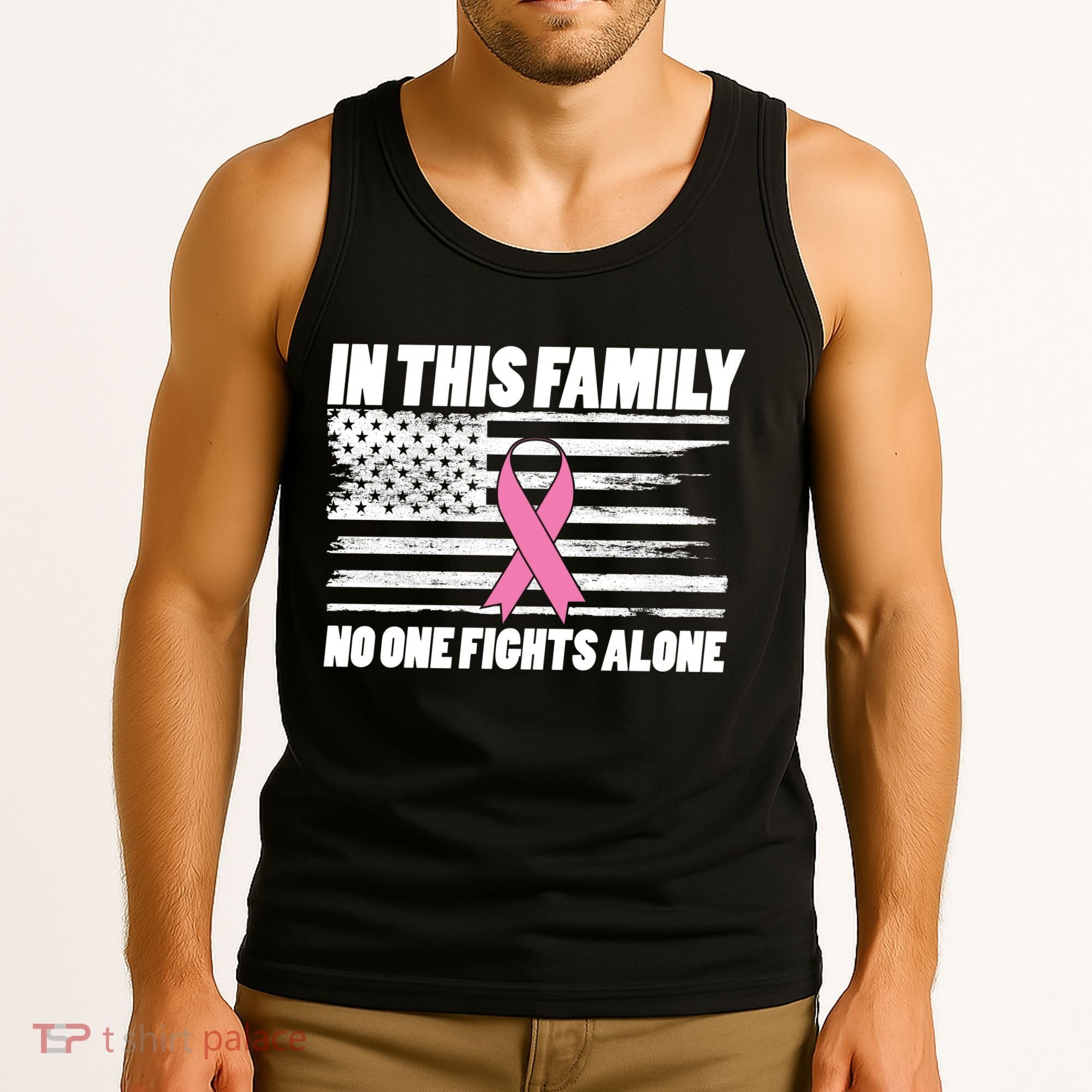 In This Family No One Fights Alone Tank Top