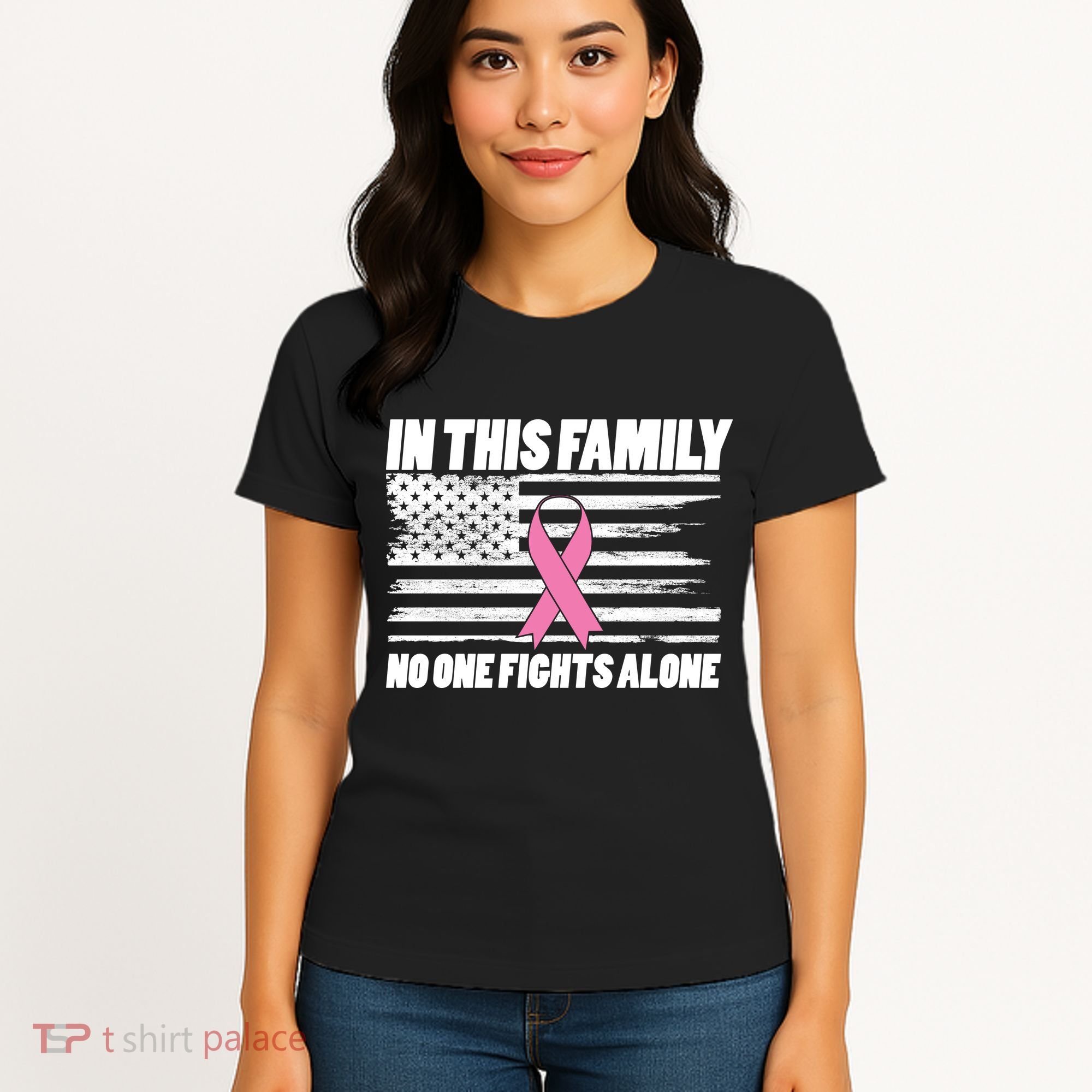 In This Family No One Fights Alone Women's T-Shirt