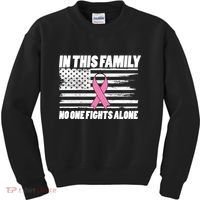 In This Family No One Fights Alone Kids Sweatshirt thumb 0