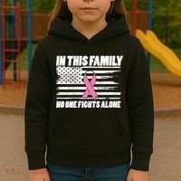 In This Family No One Fights Alone Kids Hoodie thumb 3