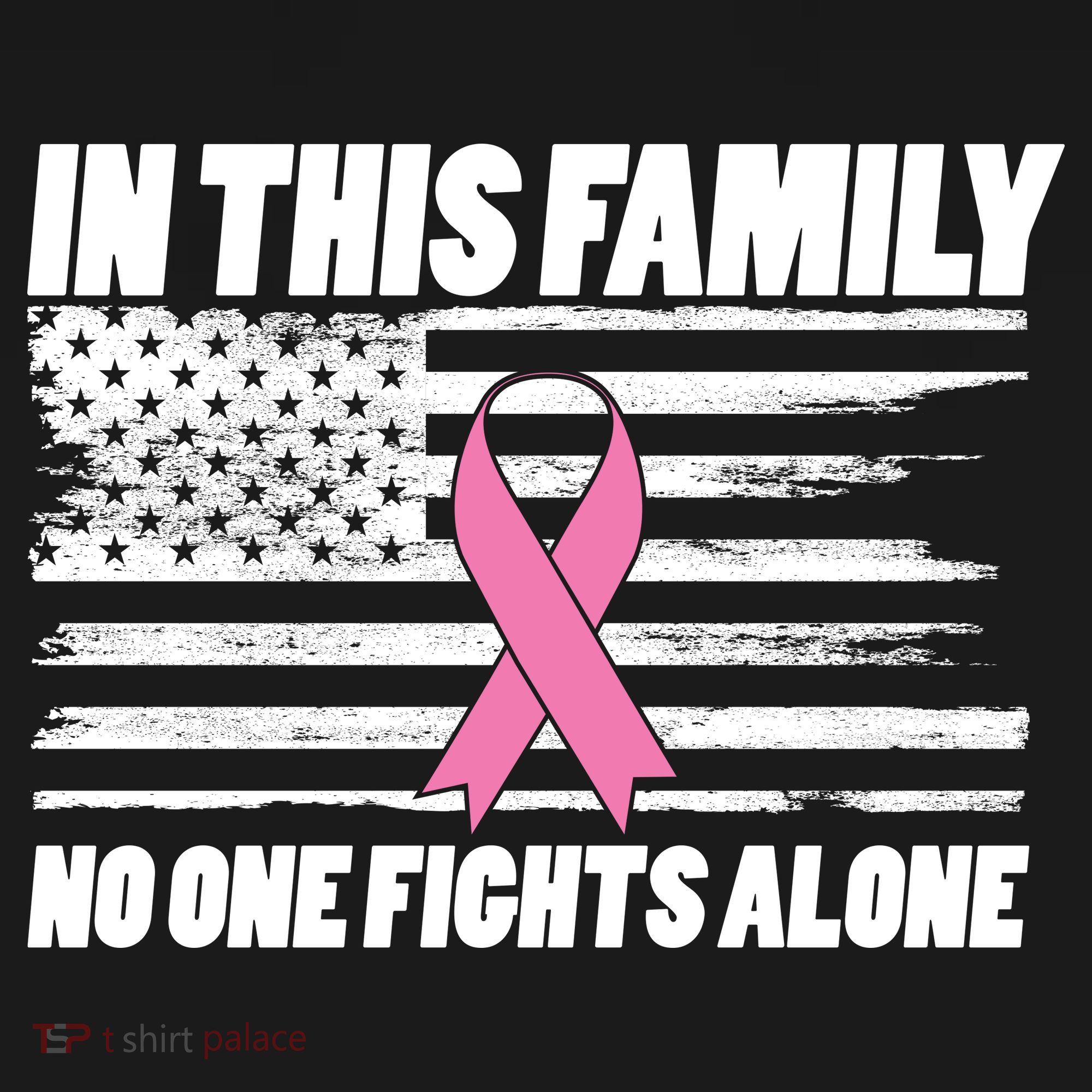 In This Family No One Fights Alone Kids Long Sleeve Shirt