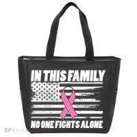 In This Family No One Fights Alone Tote Bag thumb 0