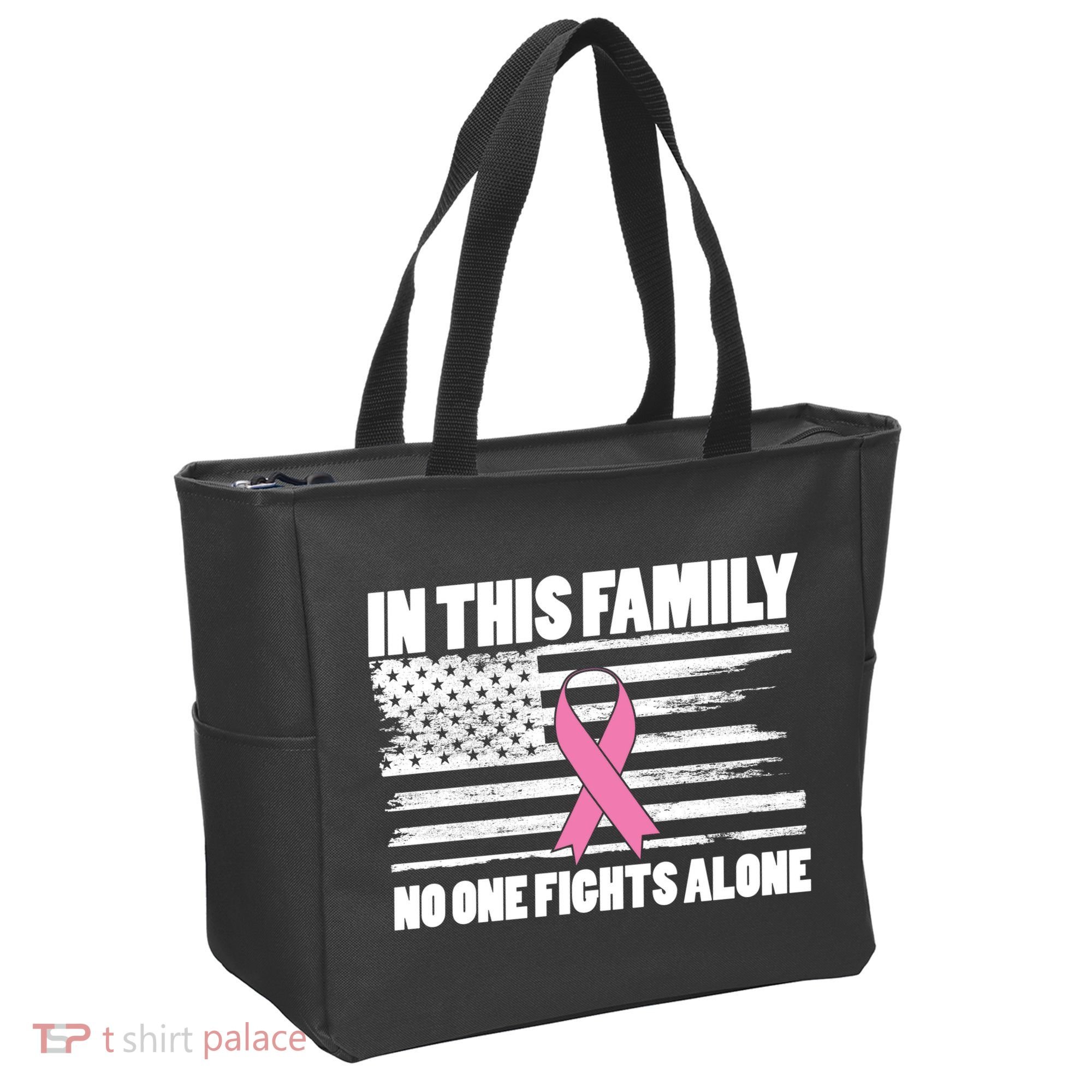In This Family No One Fights Alone Tote Bag